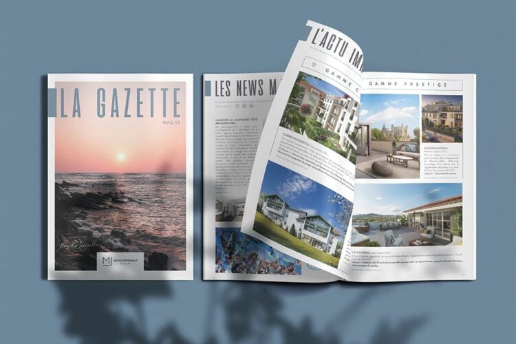 creation habillage graphique magazine promoteur immobilier 5