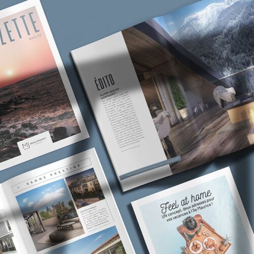 creation habillage graphique magazine promoteur immobilier 6