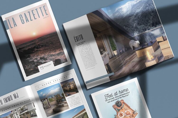 creation habillage graphique magazine promoteur immobilier 6